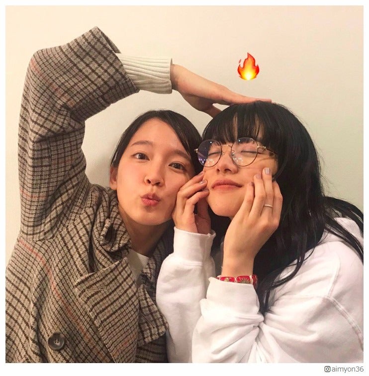 あいみょん、吉岡里帆との仲良し2ショット披露「最高の2人」と話題