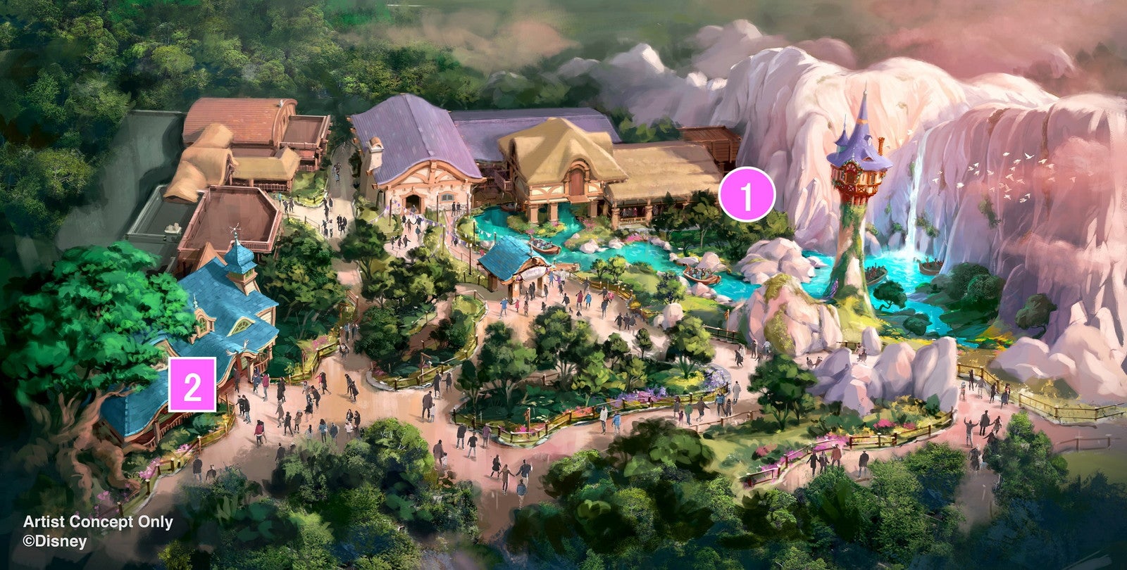 「ラプンツェルの森」全景（C）Disney