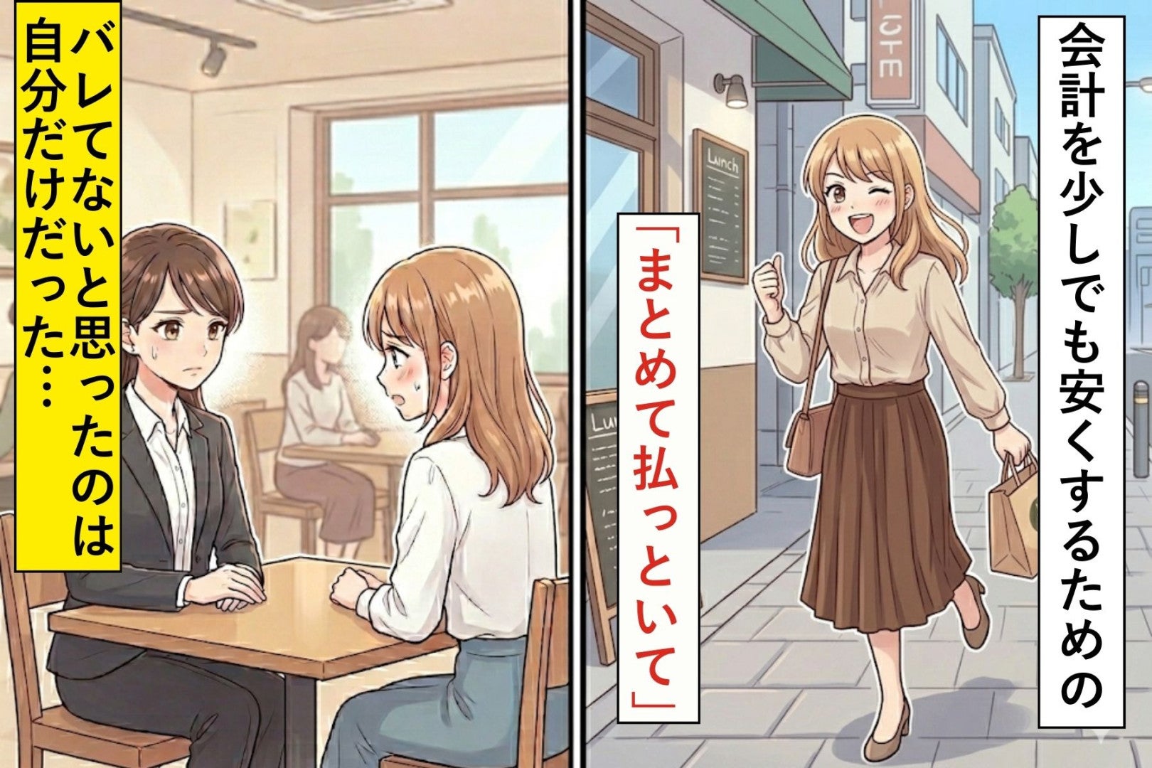 会計を少しでも安くするための「まとめて払っといて」→バレてないと思ったのは自分だけだった...