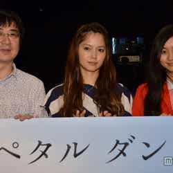 (左から)石川寛監督、宮崎あおい、忽那汐里