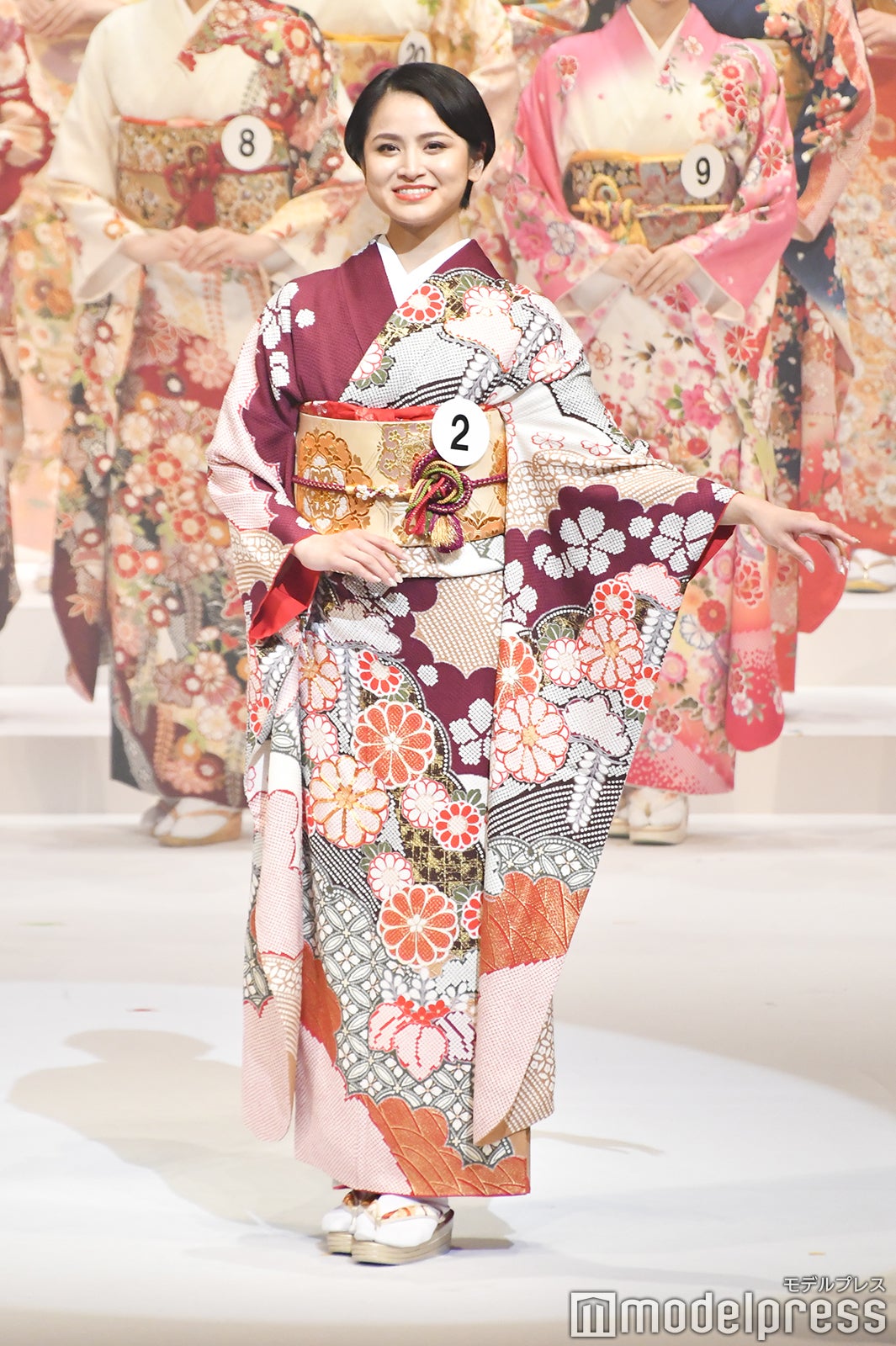 着物審査の様子／「2020ミス・インターナショナル日本代表選出大会」（C）モデルプレス