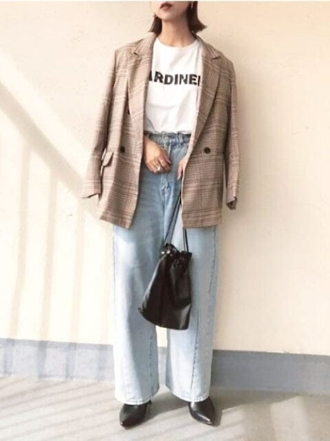 ジャケット　コーデ　秋