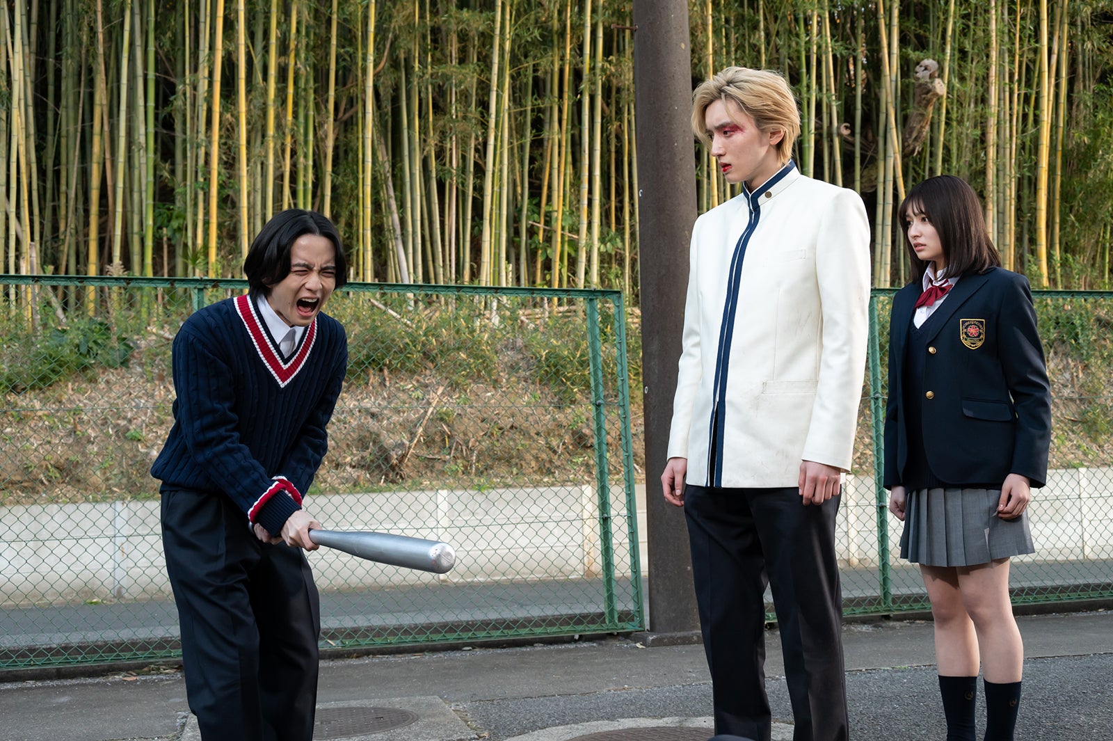 板垣李光人、道枝駿佑、吉川愛「マルス-ゼロの革命-」第1話より（C）テレビ朝日