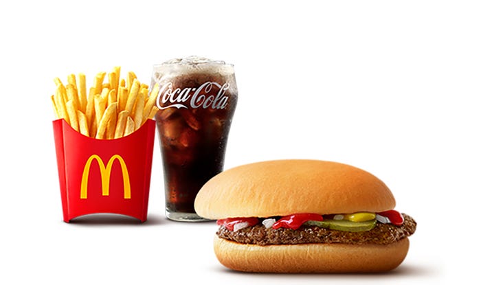 ハンバーガーセット(提供写真)