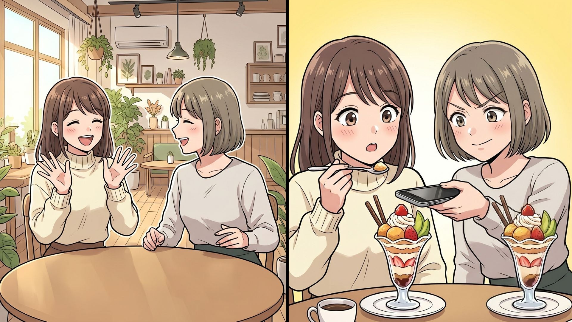 友だちとSNSで話題のカフェへ♡ すると、友人からが【まさかのお願い】をしてきて...！？
