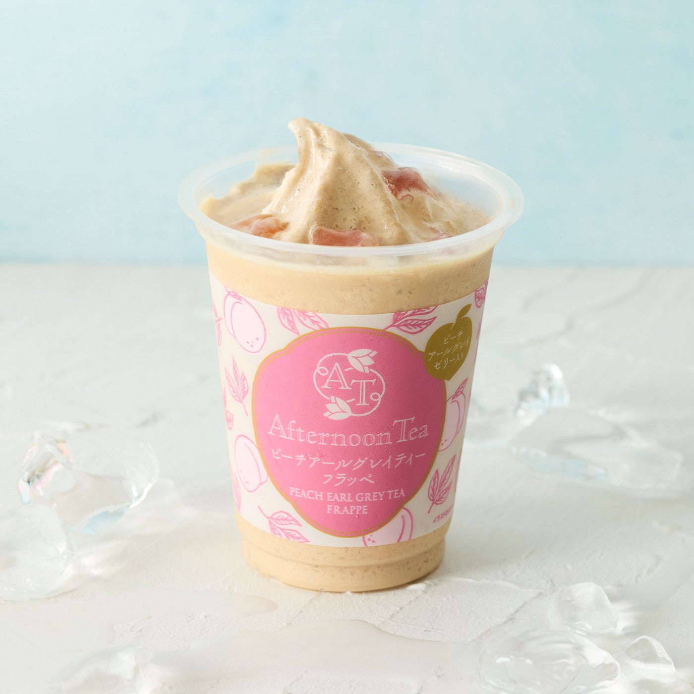 Afternoon Tea監修 アフタヌーンティーピーチアールグレイミルクティーフラッペ360円（税込）（提供写真）