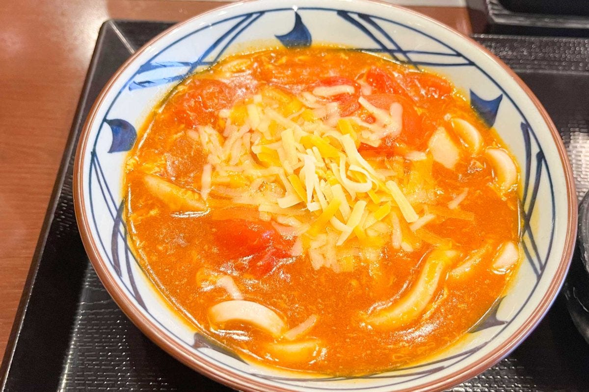 トマたまカレーうどん