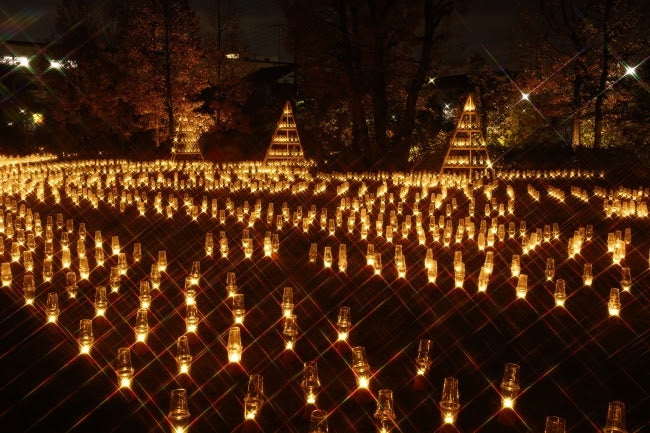 聖なる夜を幻想的にライトアップ！「クリスマス＆キャンドルナイト」が多摩川で開催／画像提供：京王電鉄