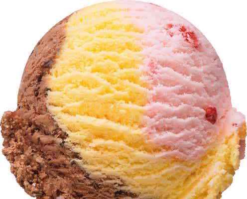 【サーティワン新作メニュー】「ブラン ニュー デイ」バニラ・ストロベリー・チョコの王道フレーバー3種が1つに