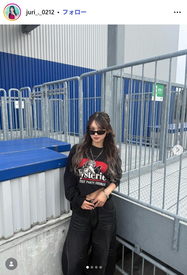 榊原樹里Instagramより