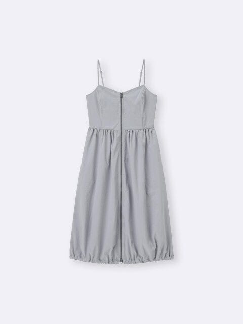 GU フロントジップバブルヘムワンピース GUのフロントジップバブルヘムワンピース