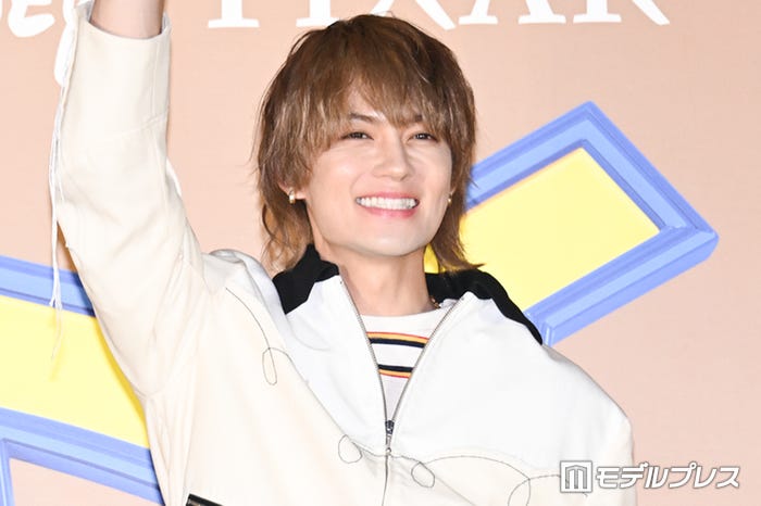 「佐野勇斗『トイ・ストーリー』の声優やります!」と声を上げて登場した佐野勇斗(C)モデルプレス