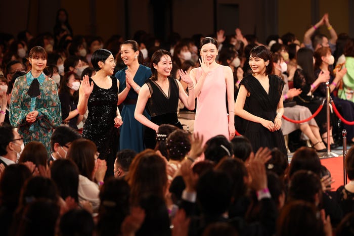 有村架純、安藤サクラ、尾野真千子、清野菜名、永野芽郁、松本穂香/写真提供:東京写真記者協会