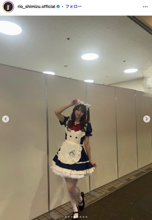 清水理央Instagramより