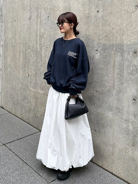 スウェット スカート コーデ スウェットとスカートコーデ3