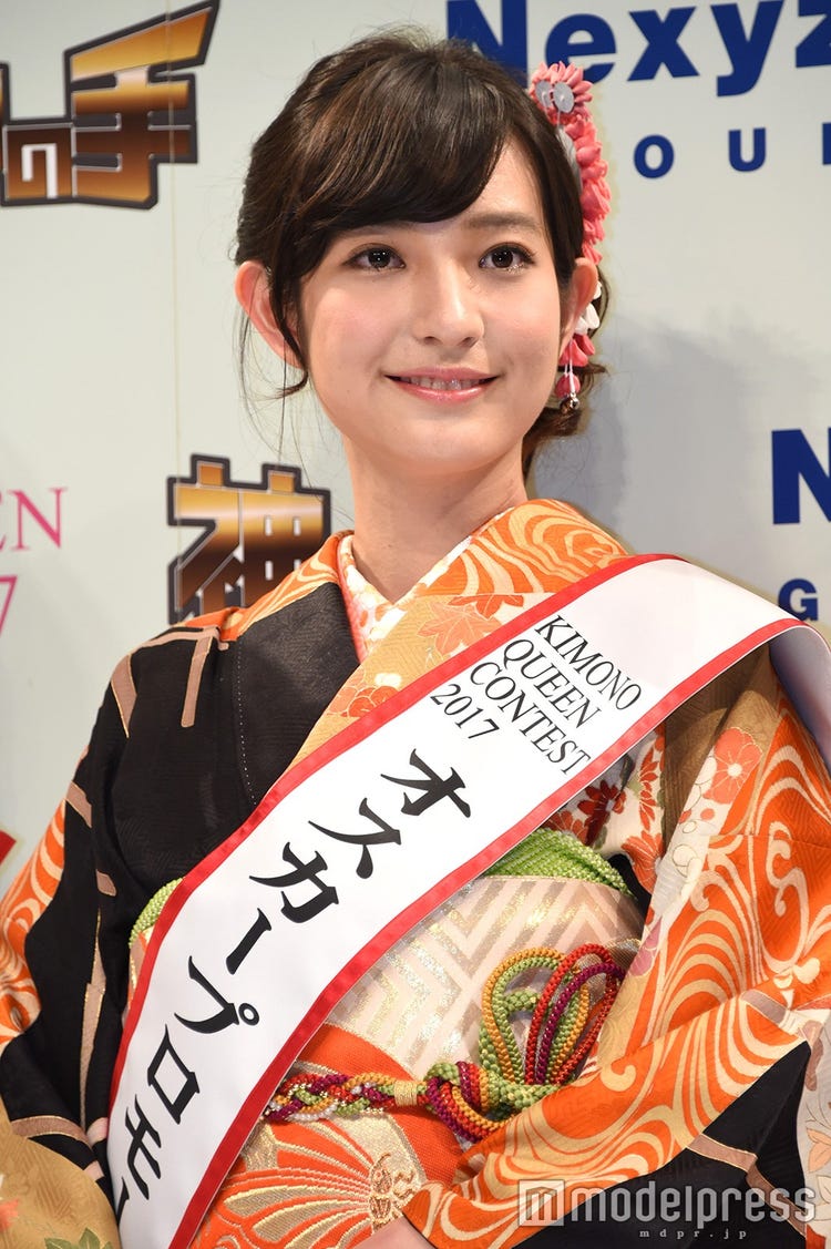 女子アナ　着物美人 画像8/13) 日本一の“きもの美人”決定 女子アナ志望の20歳に藤田ニコルも驚き - モデルプレス