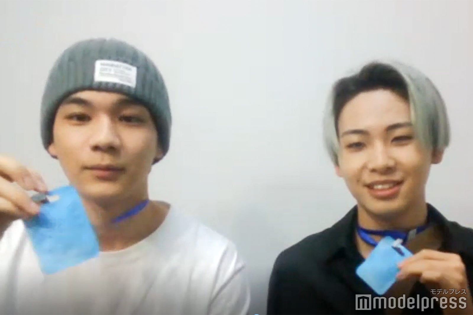 ★ちなみに「めざましテレビ」でも豆原さんがつけていて話題になっていたウイルスブロッカーは佐藤景瑚さんのお母さんが人数分送ってくれたそうです （C）モデルプレス