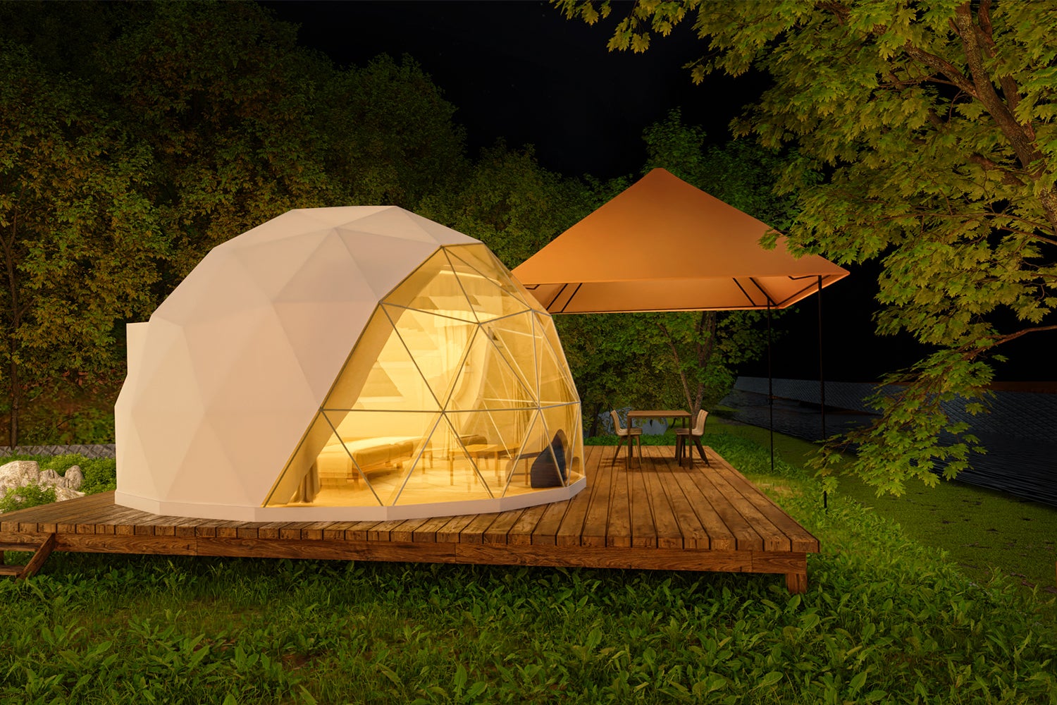 glampark 赤沢温泉／画像提供：ブッキングリゾート