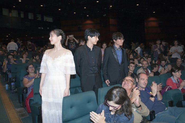 吉岡里帆、吉沢亮、長井龍雪監督(C)2019 SORAAO PROJECT