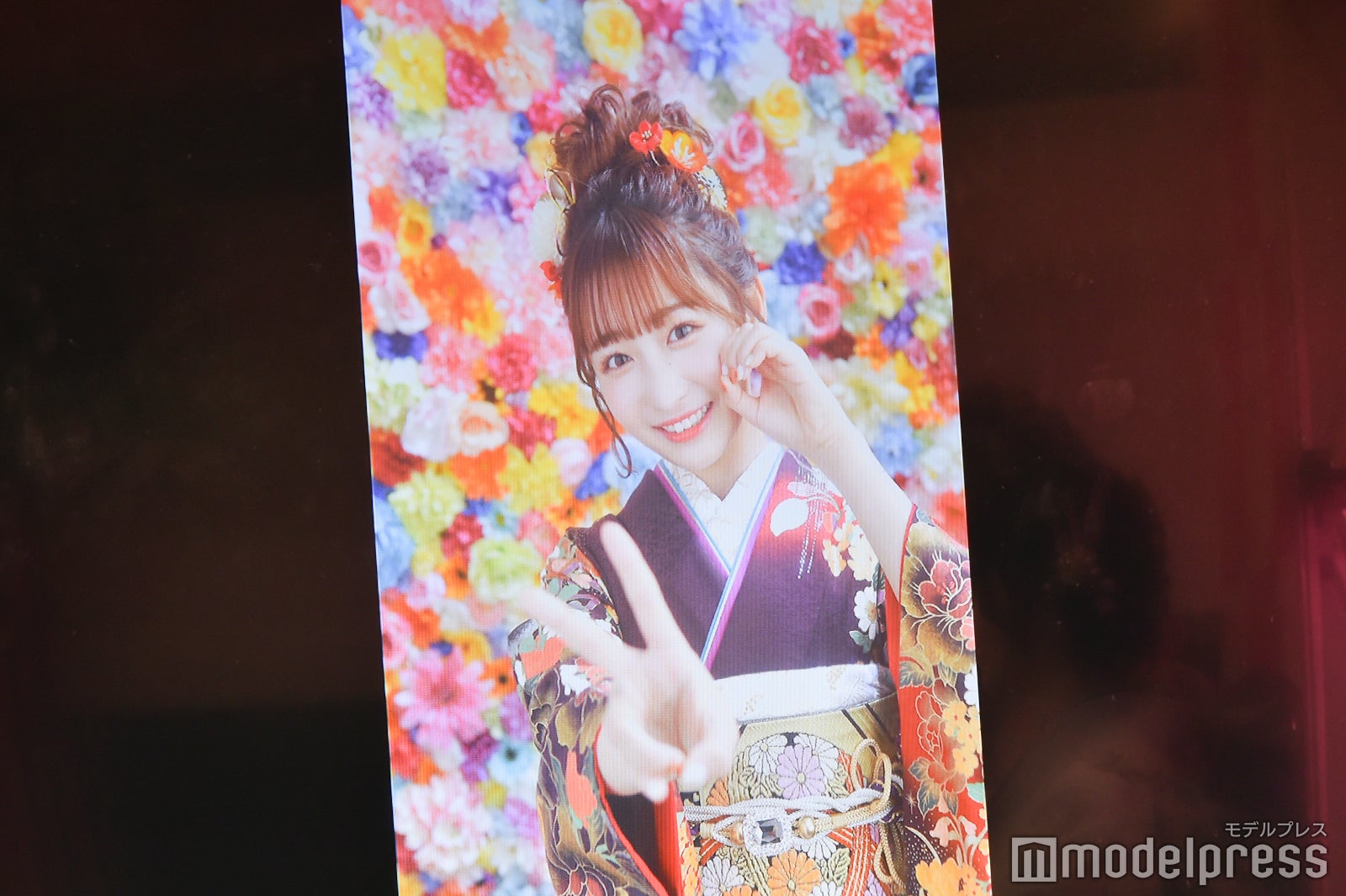 成人式の前撮りをした石川翔鈴 （C）モデルプレス