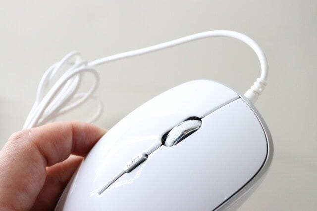 USB有線マウス　ボタン