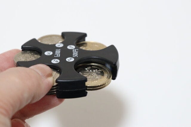 コインホルダー100／500　取り出し方