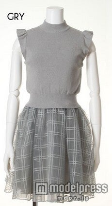 snidelコンビワンピース「DOUBLE HEART」16,200円（税込）