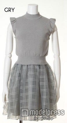 snidelコンビワンピース「DOUBLE HEART」16,200円(税込)