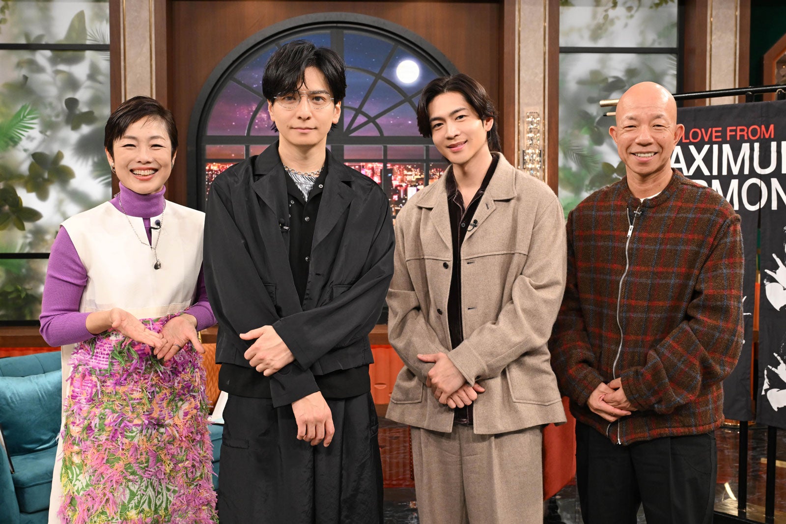 有働由美子、生田斗真、松下洸平、小峠英二（C）日本テレビ
