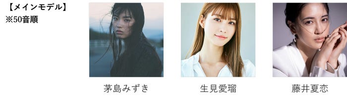 茅島みずき、生見愛瑠、藤井夏恋(提供写真)