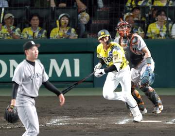 阪神・ドラ1立石 Gキラー19の9 対打率・474も好機凡退悔やむ「試合の展開も変わったかな」