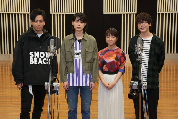 (左から)山下健二郎、菅田将暉、上白石萌音、花江夏樹(提供写真)