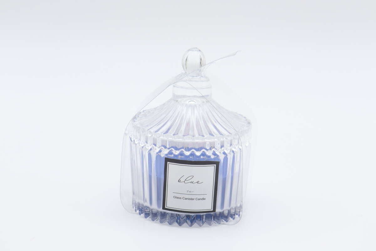 ガラスキャニスターキャンドル(ブルー) パッケージ ガラスキャニスターキャンドル(ブルー) パッケージ