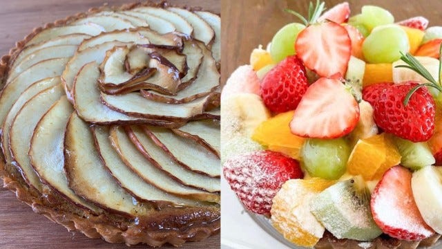 焼きこみタルトとフレッシュタルト