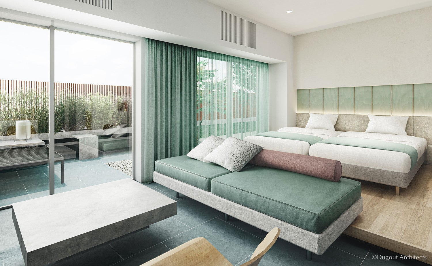 愛媛にゼロエネルギーホテル「ITOMACHI HOTEL 0」57室の客室＆旬を楽しむカフェ併設