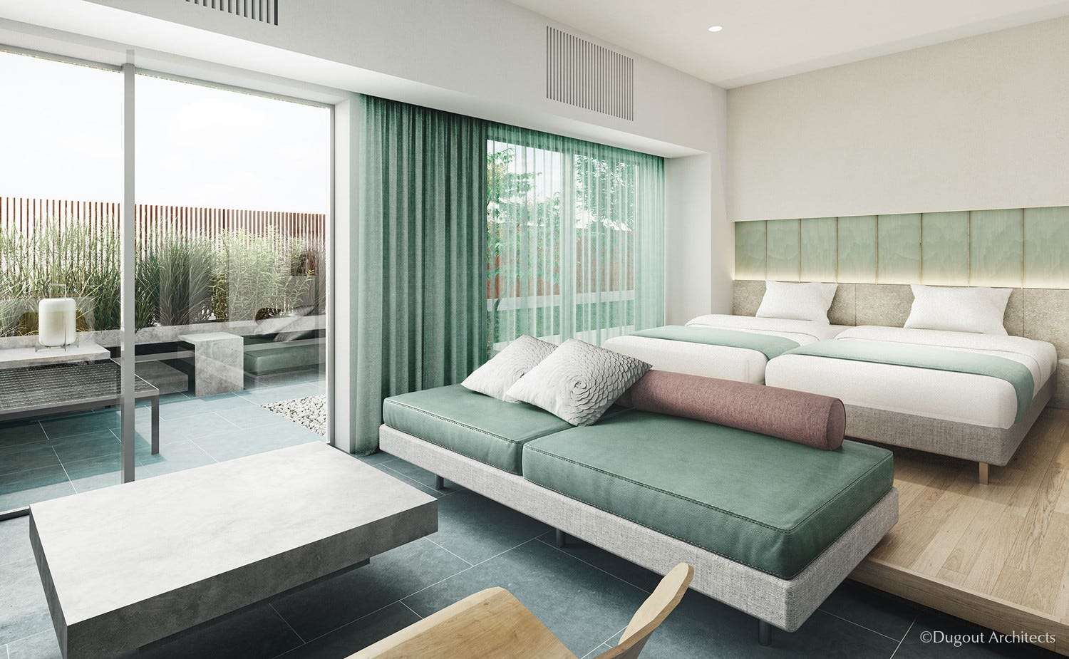 愛媛にゼロエネルギーホテル「ITOMACHI HOTEL 0」57室の客室&旬を楽しむカフェ併設