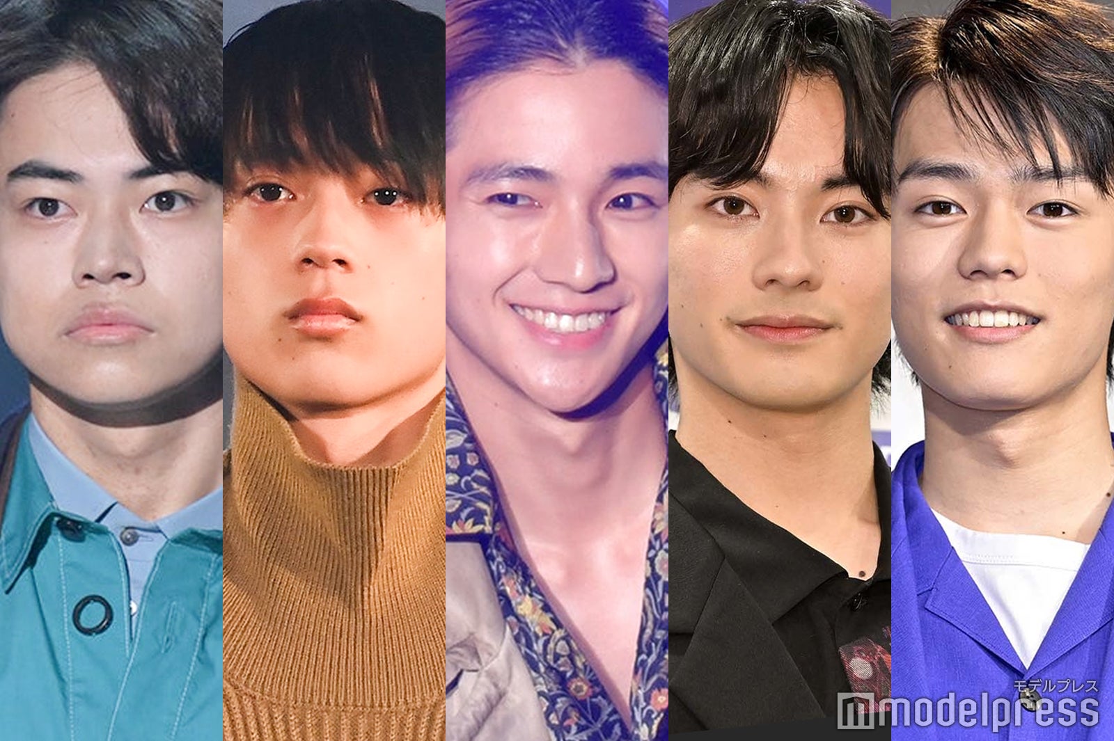 （左から）菅生新樹、水沢林太郎、木戸大聖、前田拳太郎、日向亘（C）モデルプレス