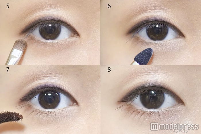 ブラウンのマスカラでふんわり仕上げるのがポイント/写真・MAKO(C)モデルプレス