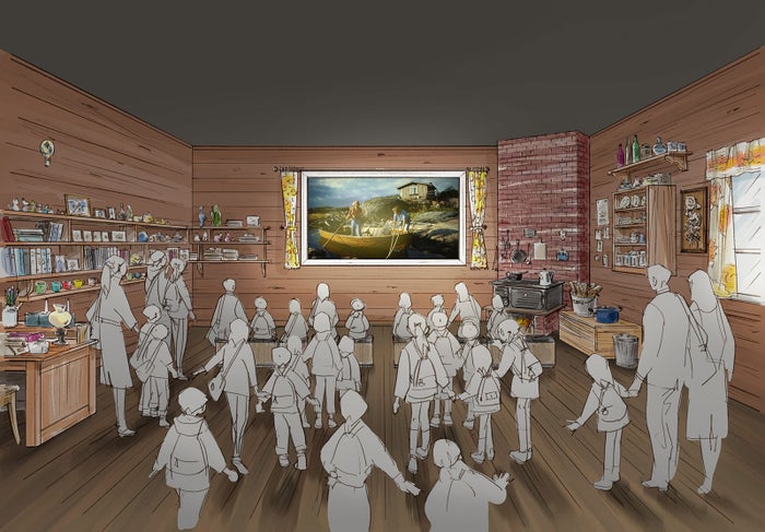 夏の家を模した「トーベの記憶シアター」（C）Moomin Characters TM