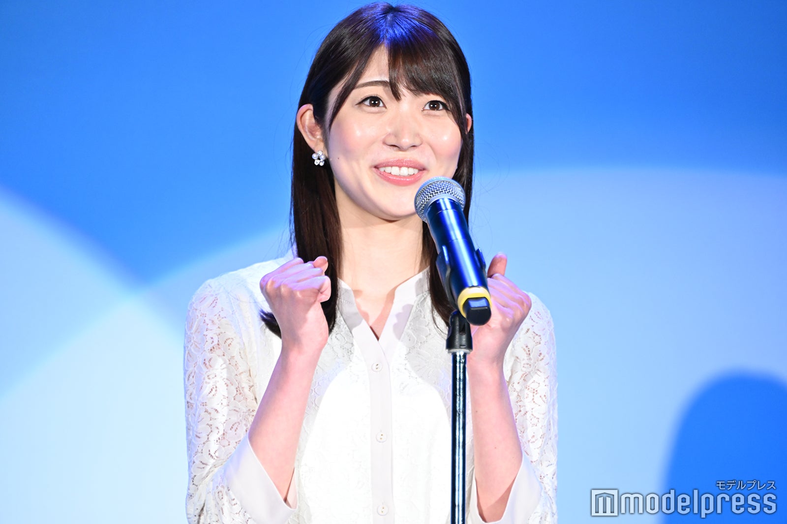 西田杏優さん／「第3回学生アナウンス大賞」スピーチの様子 （C）モデルプレス