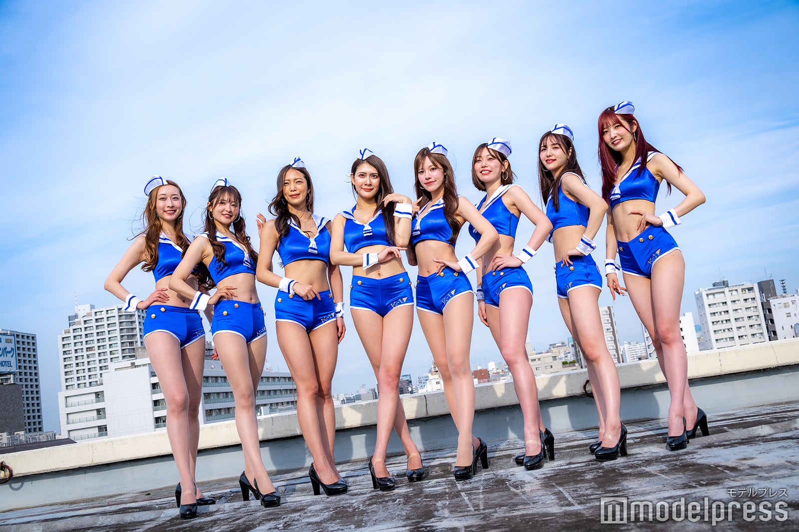 瀬名ひなの、佐々木美乃里、宇佐美なお、波北かほ、広瀬晏夕、凛咲子、櫻木はる、美輪咲月（C）モデルプレス