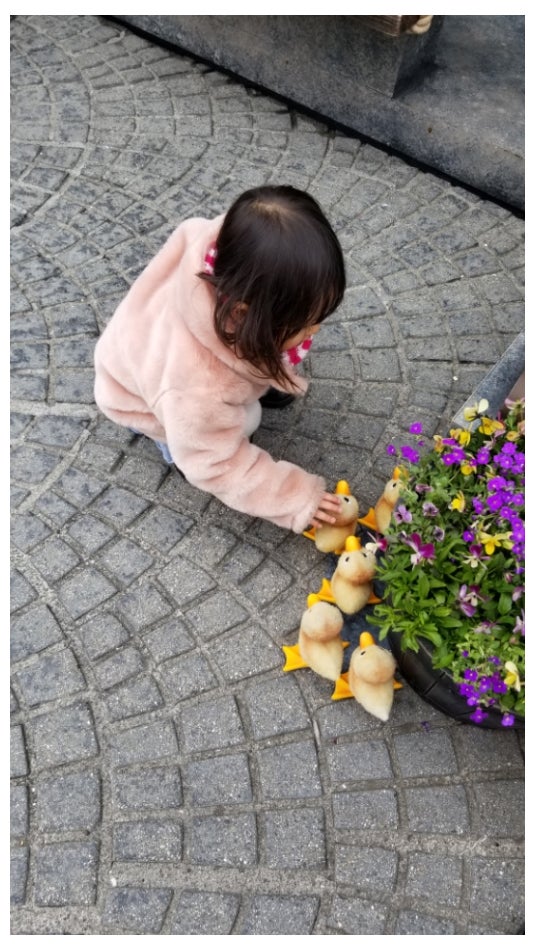 愛娘の様子／向山志穂オフィシャルブログ（Ameba）より