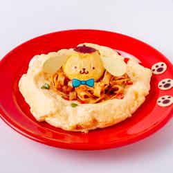 ポムポムプリンのふわふわオムパスタ1,550円(C)1989,1996,2001,2021 SANRIO CO.,LTD.APPROVAL No.L617564