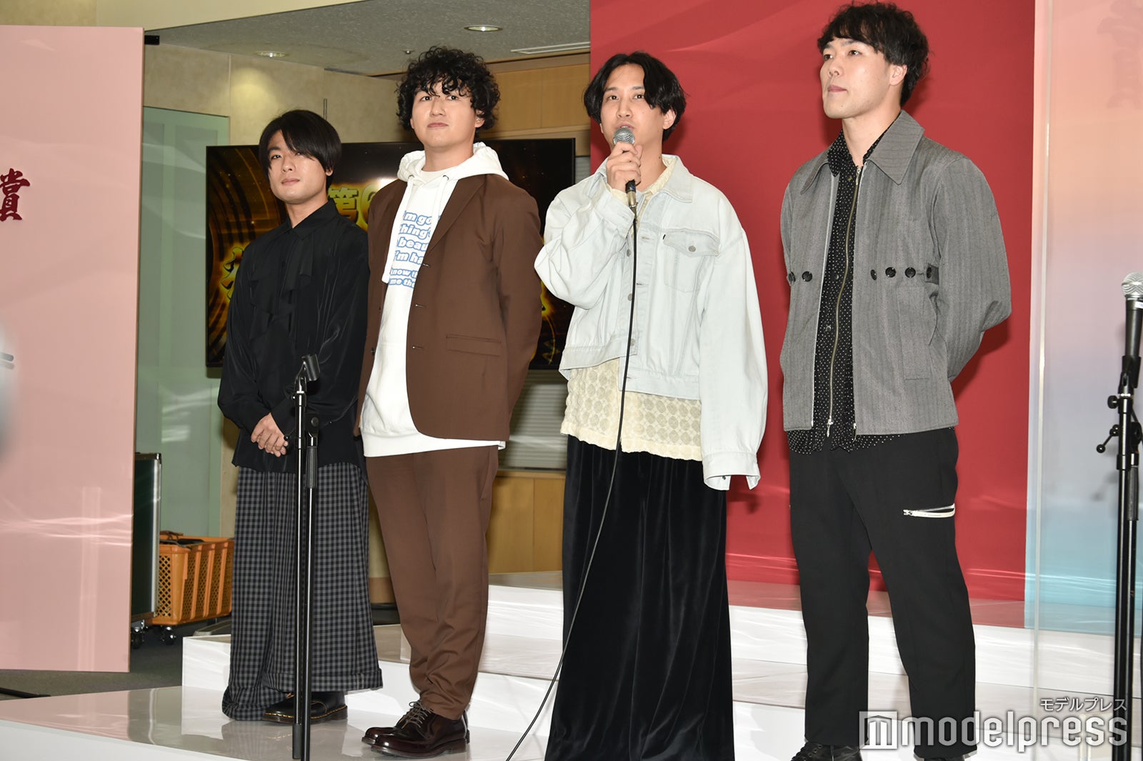 マカロニえんぴつ／高野賢也、長谷川大喜、はっとり、田辺由明 （C）モデルプレス