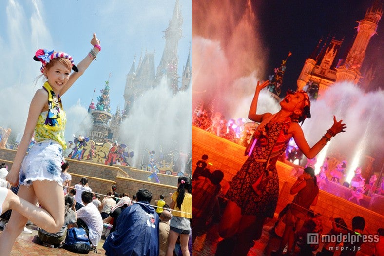 夏最強のお祭り、ディズニー夏イベント開始＜びしょ濡れ体験レポ＞／モデル：河西里音