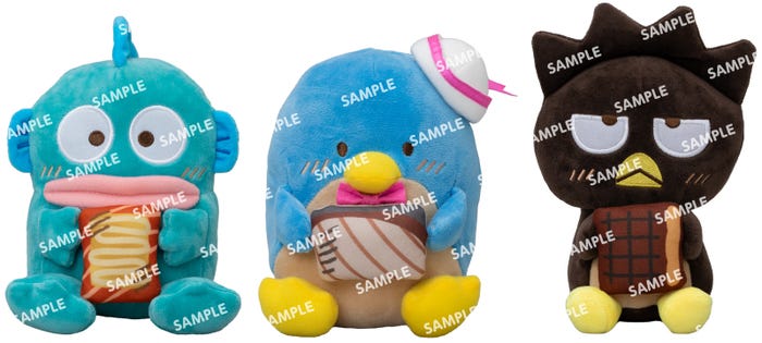 コラボ限定ぬいぐるみ(後半:全3種)イメージ(C)2025 SANRIO CO.,LTD.APPROVAL NO.L660170