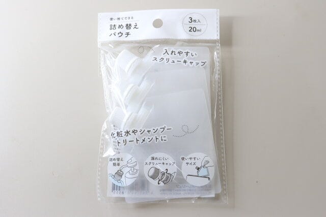 使い捨て詰替えパウチ　パッケージ