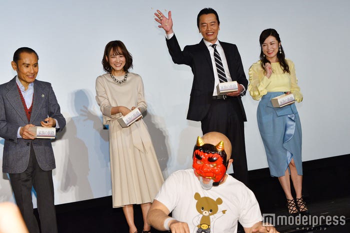 片岡鶴太郎、谷村美月、神奈月、遠藤憲一、横山めぐみ(C)モデルプレス