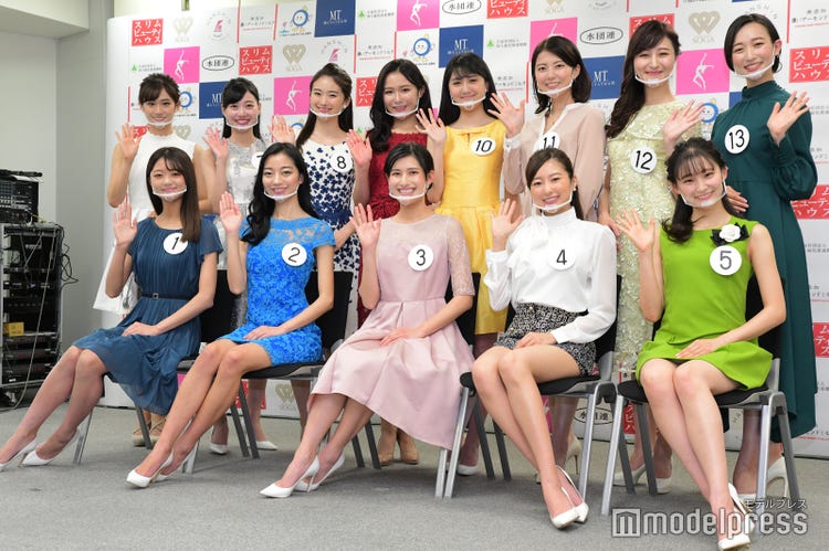 ミス日本21 ファイナリスト13人お披露目 海外でも活躍 アナウンサー志望など集結 モデルプレス