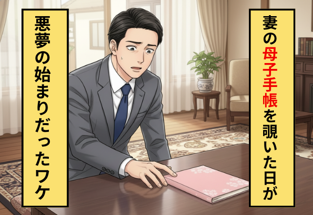 結婚半年後「妊娠した」と喜ぶ妻！だが机に放置された【母子手帳】を見た夫は…「えっ」